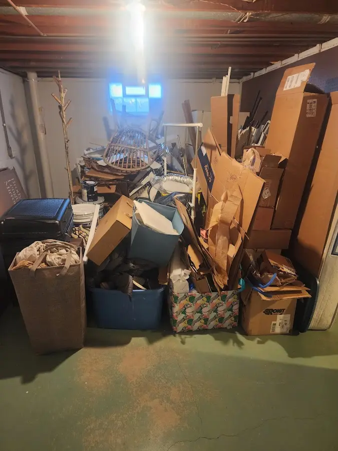 Roll-off dumpster container at job site for 20 Yard Dumpster Rental in Bunkie